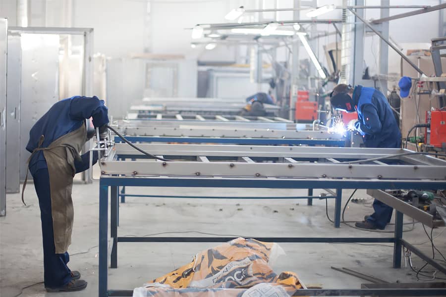 Пример установки двери — Производство